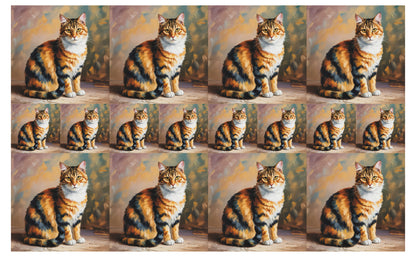 DecoCraft - Scenic Tiles Series - Oil Painting Pets - Calico