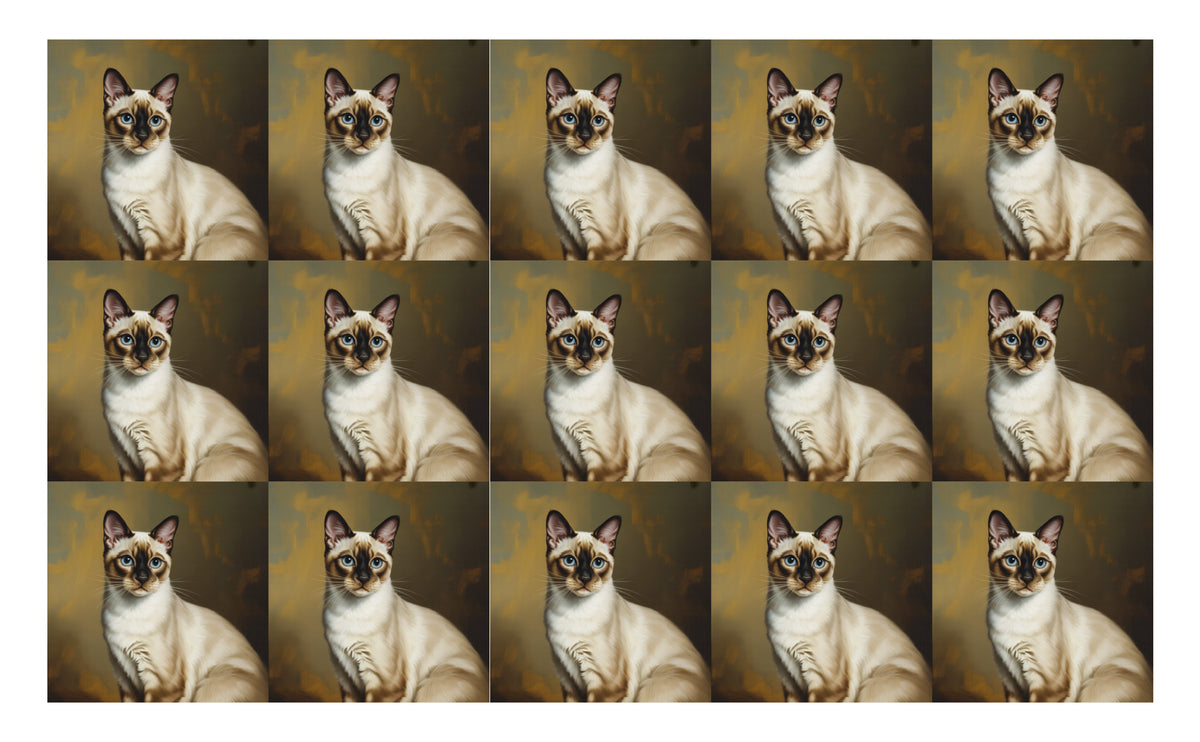 DecoCraft - Scenic Tiles Series - Oil Painting Pets - Colorpoint