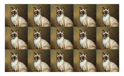 DecoCraft - Scenic Tiles Series - Oil Painting Pets - Colorpoint