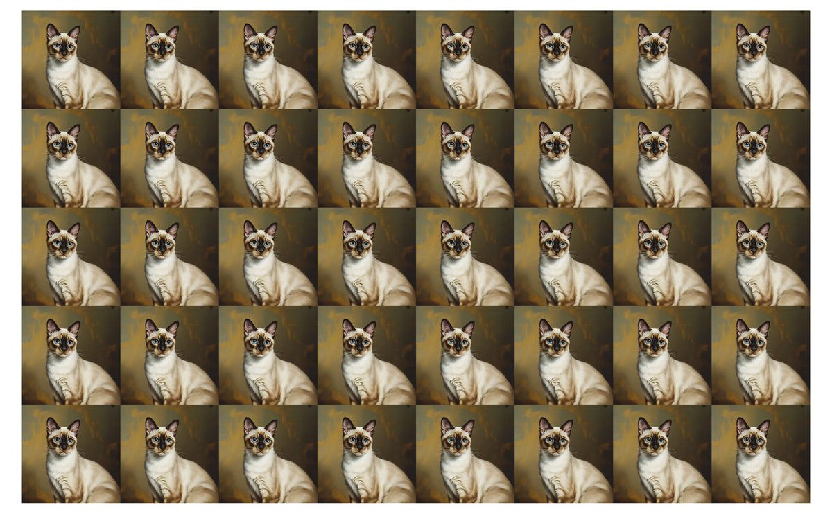 DecoCraft - Scenic Tiles Series - Oil Painting Pets - Colorpoint