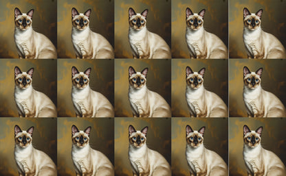 DecoCraft - Scenic Tiles Series - Oil Painting Pets - Colorpoint