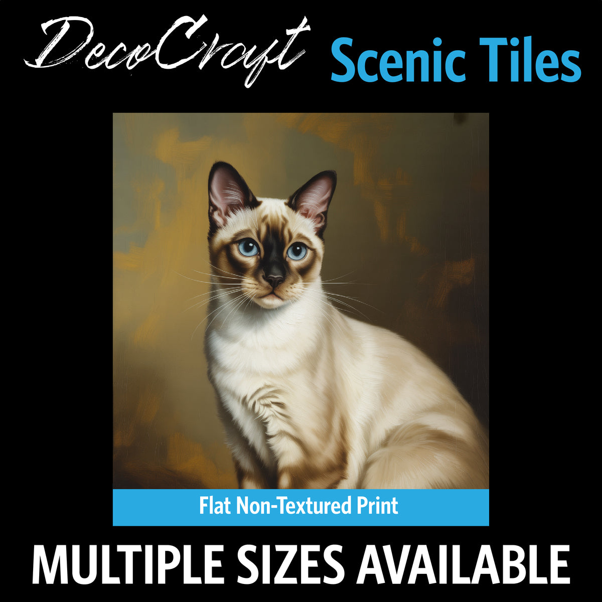 DecoCraft - Scenic Tiles Series - Oil Painting Pets - Colorpoint