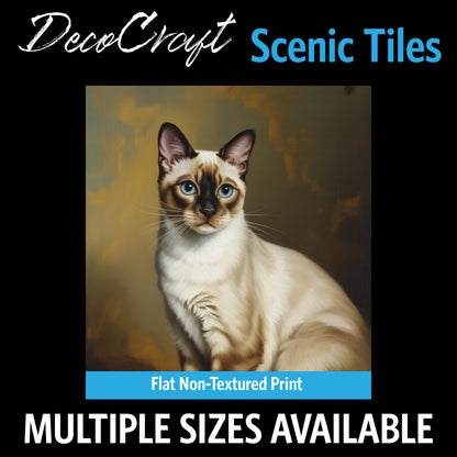 DecoCraft - Scenic Tiles Series - Oil Painting Pets - Colorpoint