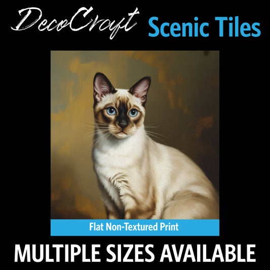 DecoCraft - Scenic Tiles Series - Oil Painting Pets - Colorpoint