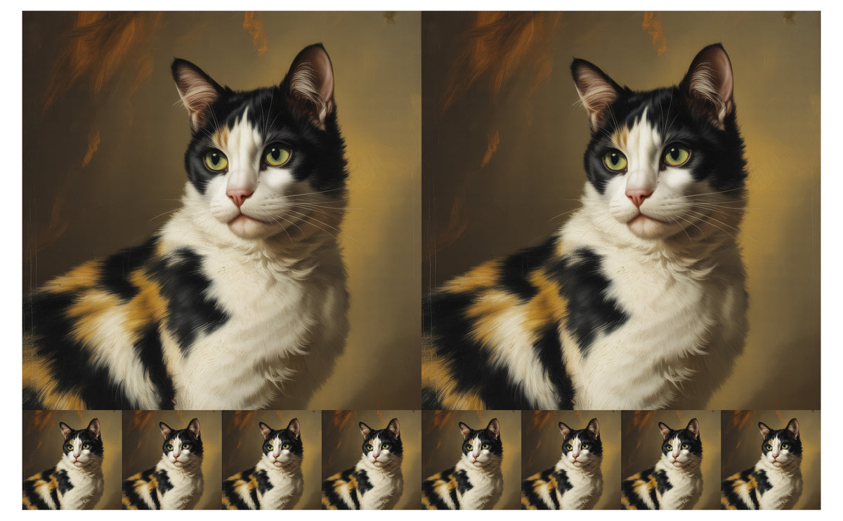 DecoCraft - Scenic Tiles Series - Oil Painting Pets - Harlequin