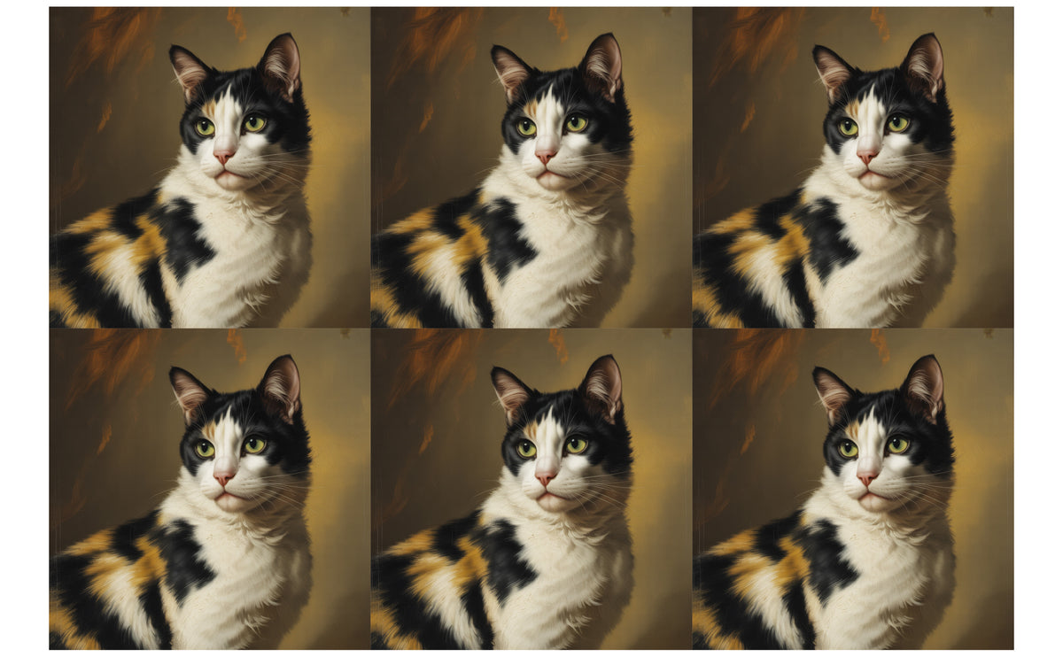 DecoCraft - Scenic Tiles Series - Oil Painting Pets - Harlequin