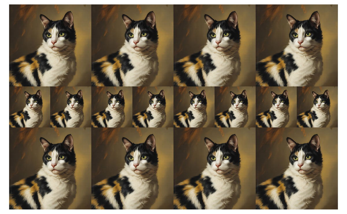 DecoCraft - Scenic Tiles Series - Oil Painting Pets - Harlequin