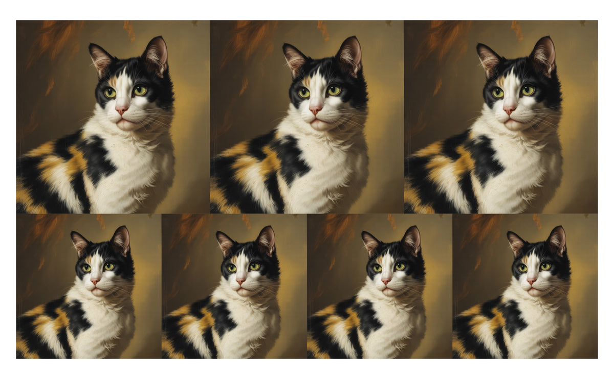 DecoCraft - Scenic Tiles Series - Oil Painting Pets - Harlequin