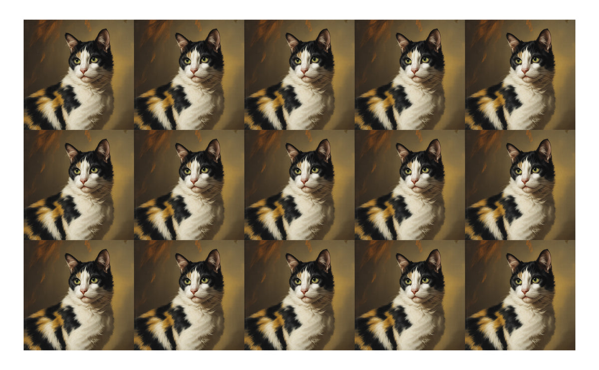 DecoCraft - Scenic Tiles Series - Oil Painting Pets - Harlequin