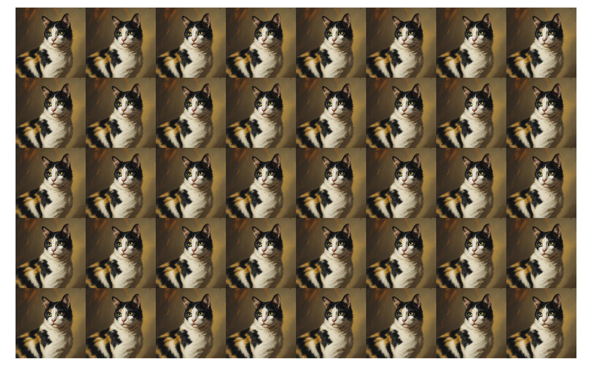 DecoCraft - Scenic Tiles Series - Oil Painting Pets - Harlequin