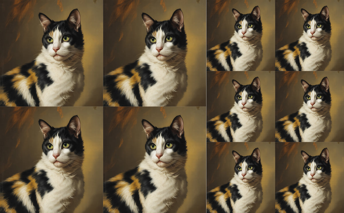 DecoCraft - Scenic Tiles Series - Oil Painting Pets - Harlequin