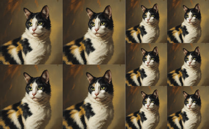 DecoCraft - Scenic Tiles Series - Oil Painting Pets - Harlequin