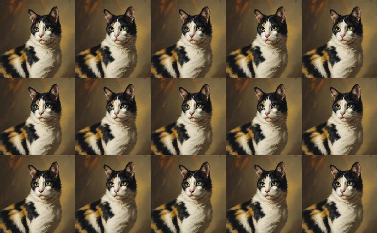 DecoCraft - Scenic Tiles Series - Oil Painting Pets - Harlequin