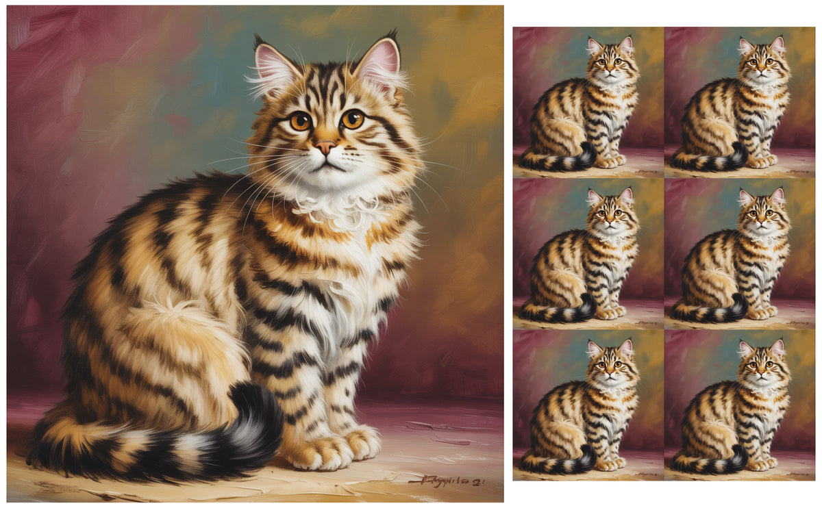 DecoCraft - Scenic Tiles Series - Oil Painting Pets - Highlander