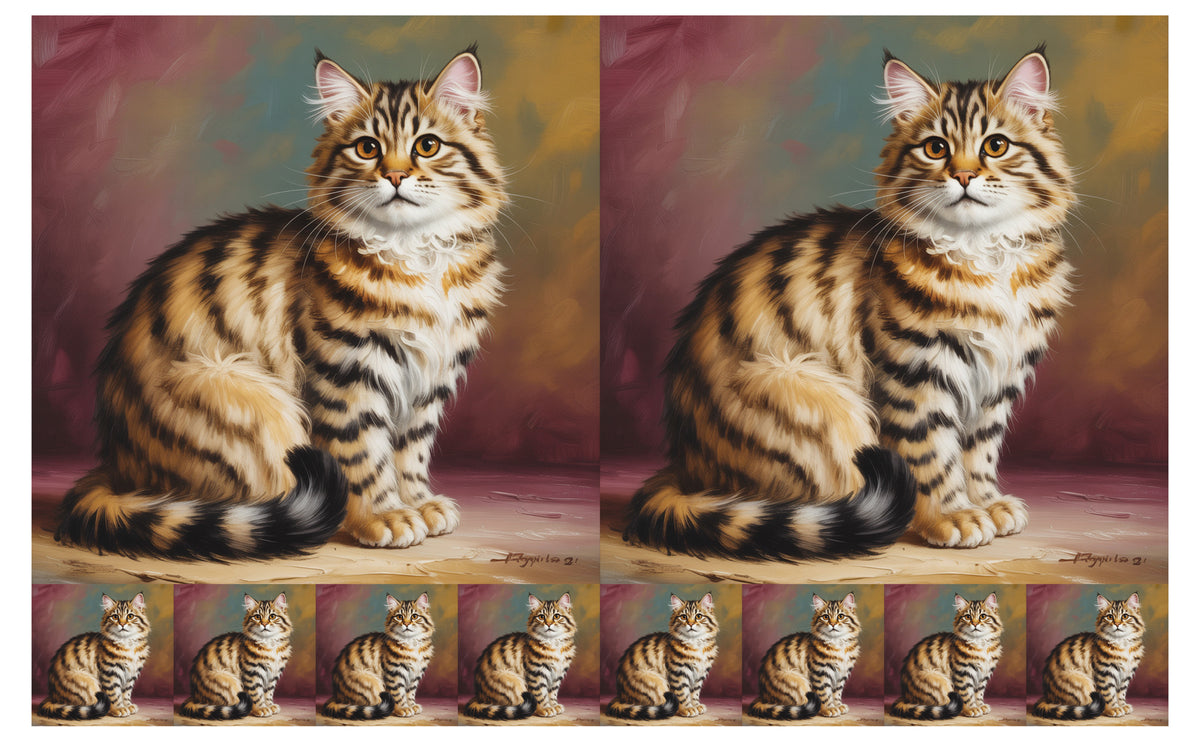 DecoCraft - Scenic Tiles Series - Oil Painting Pets - Highlander