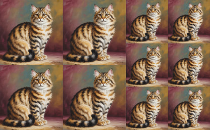 DecoCraft - Scenic Tiles Series - Oil Painting Pets - Highlander