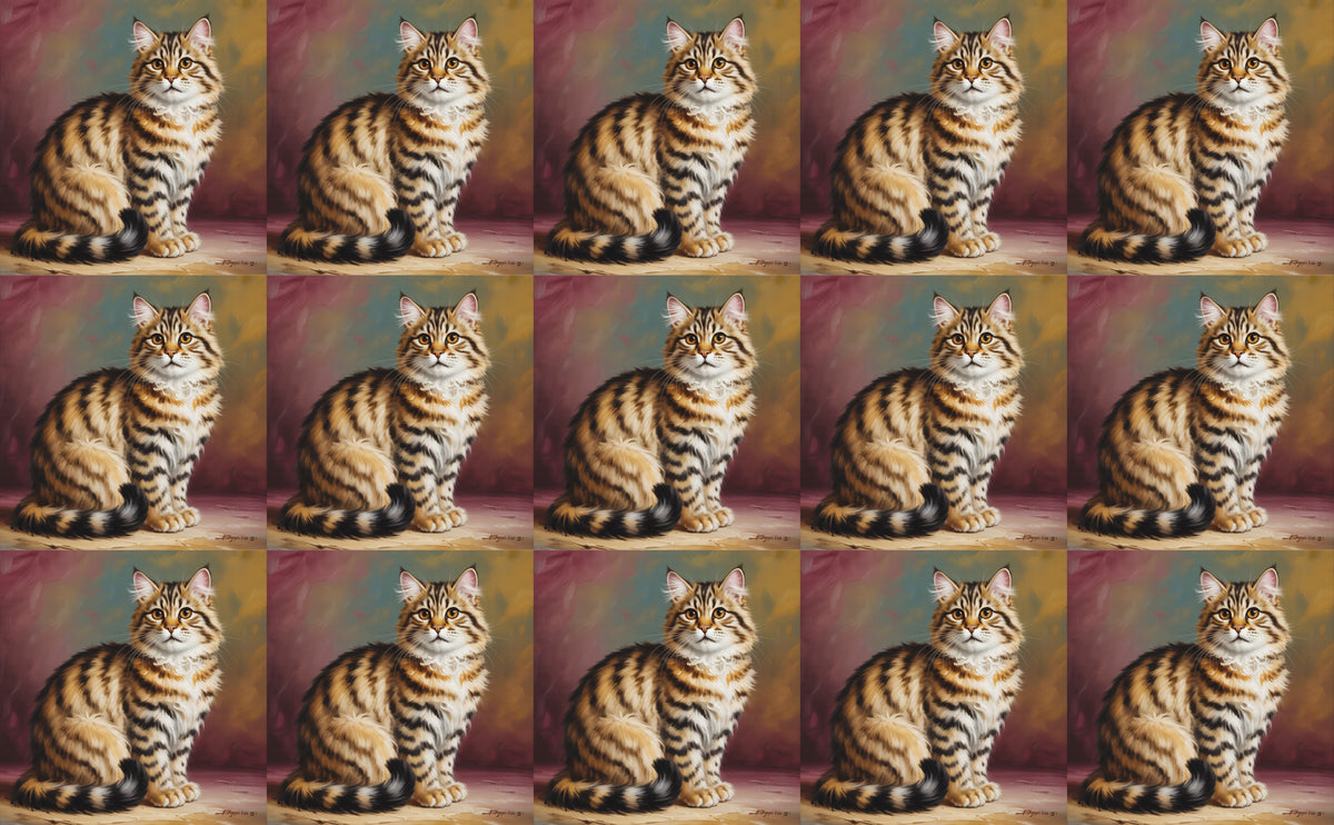 DecoCraft - Scenic Tiles Series - Oil Painting Pets - Highlander