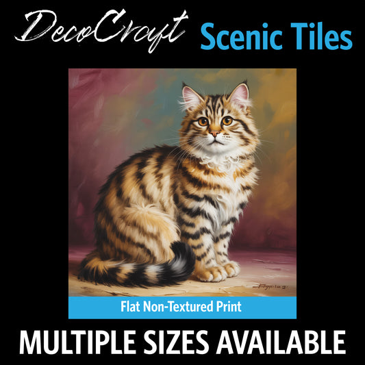 DecoCraft - Scenic Tiles Series - Oil Painting Pets - Highlander