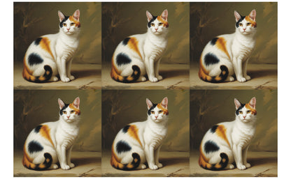 DecoCraft - Scenic Tiles Series - Oil Painting Pets - Japanese Bobtail