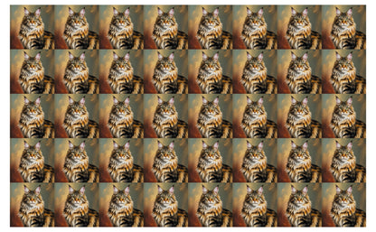 DecoCraft - Scenic Tiles Series - Oil Painting Pets - Maine Coon
