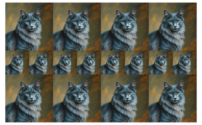 DecoCraft - Scenic Tiles Series - Oil Painting Pets - Nebelung