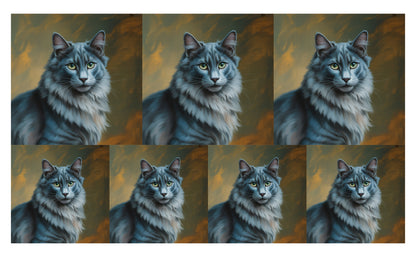 DecoCraft - Scenic Tiles Series - Oil Painting Pets - Nebelung