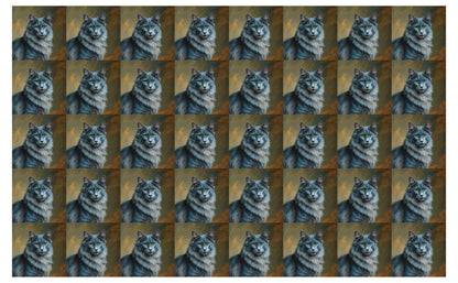 DecoCraft - Scenic Tiles Series - Oil Painting Pets - Nebelung