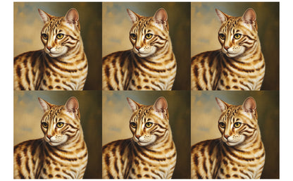 DecoCraft - Scenic Tiles Series - Oil Painting Pets - Ocicat