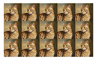 DecoCraft - Scenic Tiles Series - Oil Painting Pets - Ocicat
