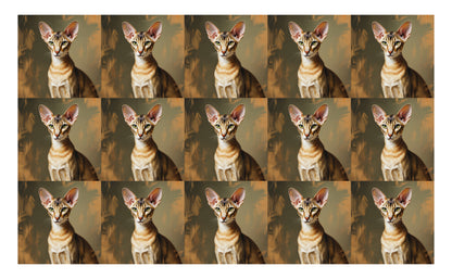 DecoCraft - Scenic Tiles Series - Oil Painting Pets - Oriental Shorthair