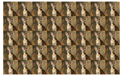 DecoCraft - Scenic Tiles Series - Oil Painting Pets - Oriental Shorthair