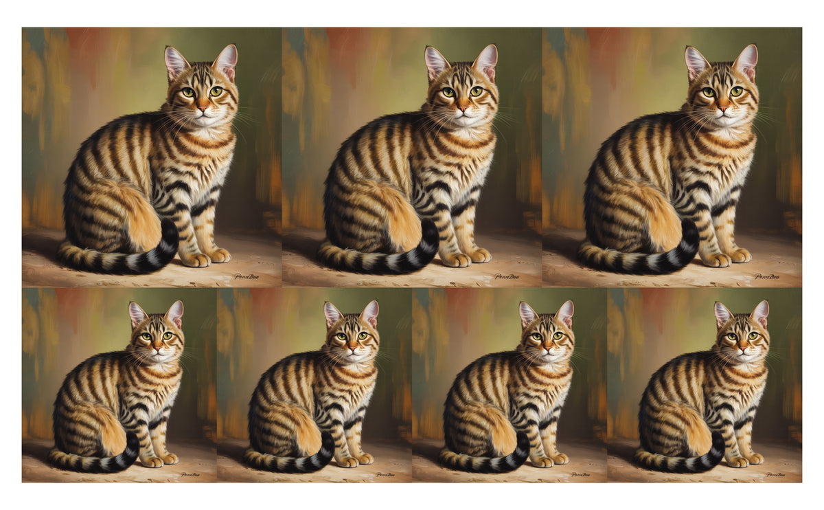 DecoCraft - Scenic Tiles Series - Oil Painting Pets - Pixiebob