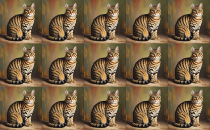 DecoCraft - Scenic Tiles Series - Oil Painting Pets - Pixiebob