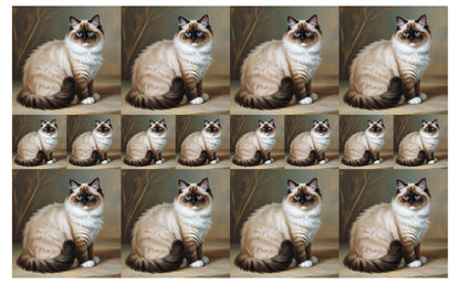 DecoCraft - Scenic Tiles Series - Oil Painting Pets - Ragdoll