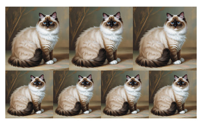 DecoCraft - Scenic Tiles Series - Oil Painting Pets - Ragdoll