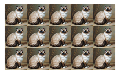 DecoCraft - Scenic Tiles Series - Oil Painting Pets - Ragdoll