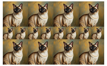 DecoCraft - Scenic Tiles Series - Oil Painting Pets - Siamese