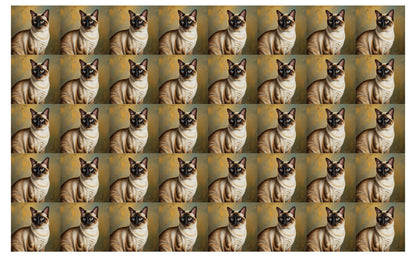 DecoCraft - Scenic Tiles Series - Oil Painting Pets - Siamese