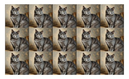 DecoCraft - Scenic Tiles Series - Oil Painting Pets - Smokey