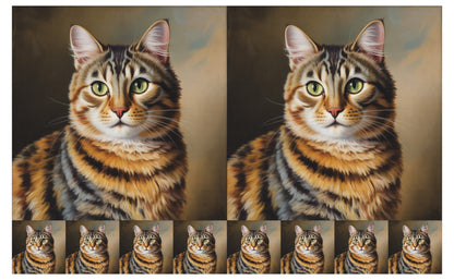 DecoCraft - Scenic Tiles Series - Oil Painting Pets - Torbie