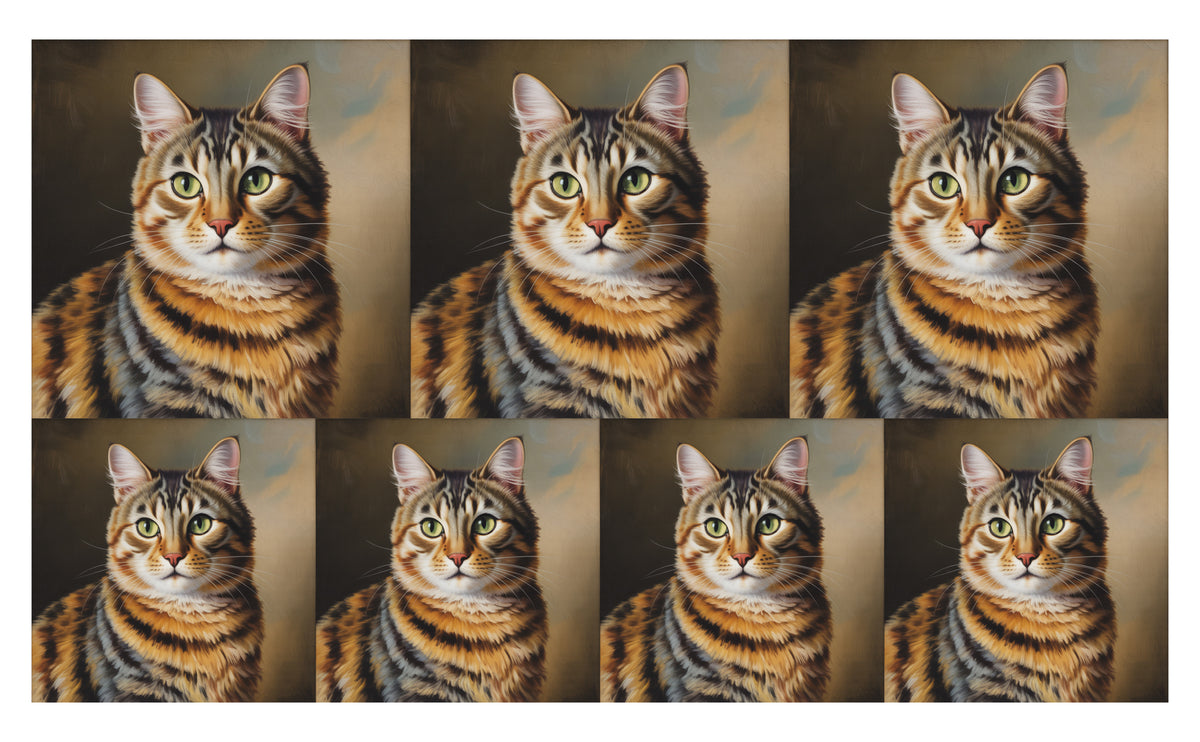 DecoCraft - Scenic Tiles Series - Oil Painting Pets - Torbie