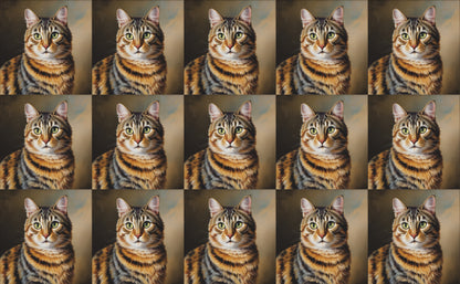 DecoCraft - Scenic Tiles Series - Oil Painting Pets - Torbie