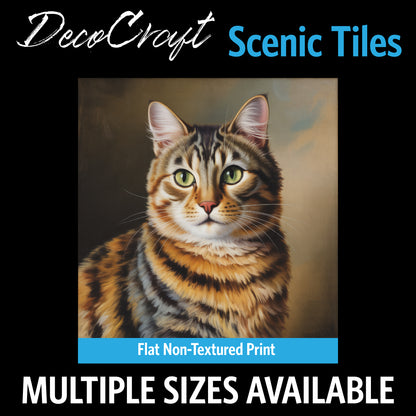 DecoCraft - Scenic Tiles Series - Oil Painting Pets - Torbie
