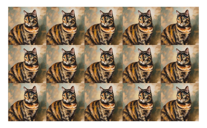 DecoCraft - Scenic Tiles Series - Oil Painting Pets - Tortoiseshell