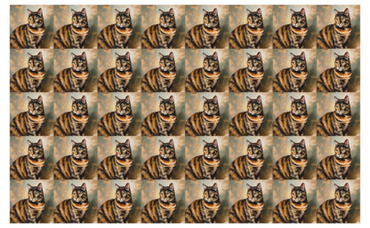 DecoCraft - Scenic Tiles Series - Oil Painting Pets - Tortoiseshell