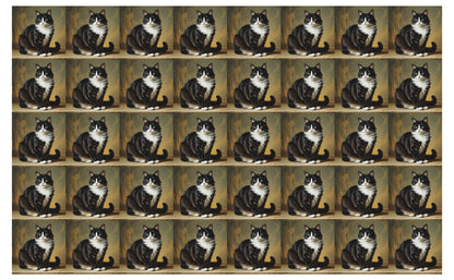 DecoCraft - Scenic Tiles Series - Oil Painting Pets - Tuxedo