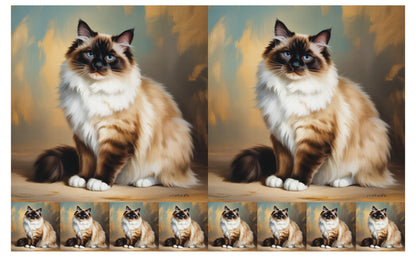 DecoCraft - Scenic Tiles Series - Oil Painting Pets - Birman