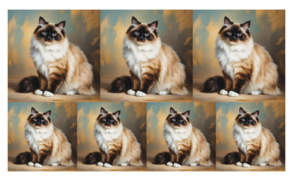 DecoCraft - Scenic Tiles Series - Oil Painting Pets - Birman