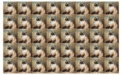 DecoCraft - Scenic Tiles Series - Oil Painting Pets - Birman