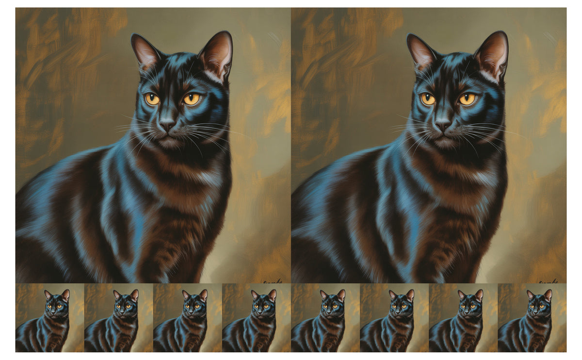 DecoCraft - Scenic Tiles Series - Oil Painting Pets - Bombay